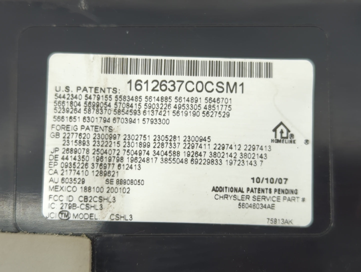2002-2003 Dodge Durango Overhead Roof Console Interior Dome Light - Oemusedautoparts1.com