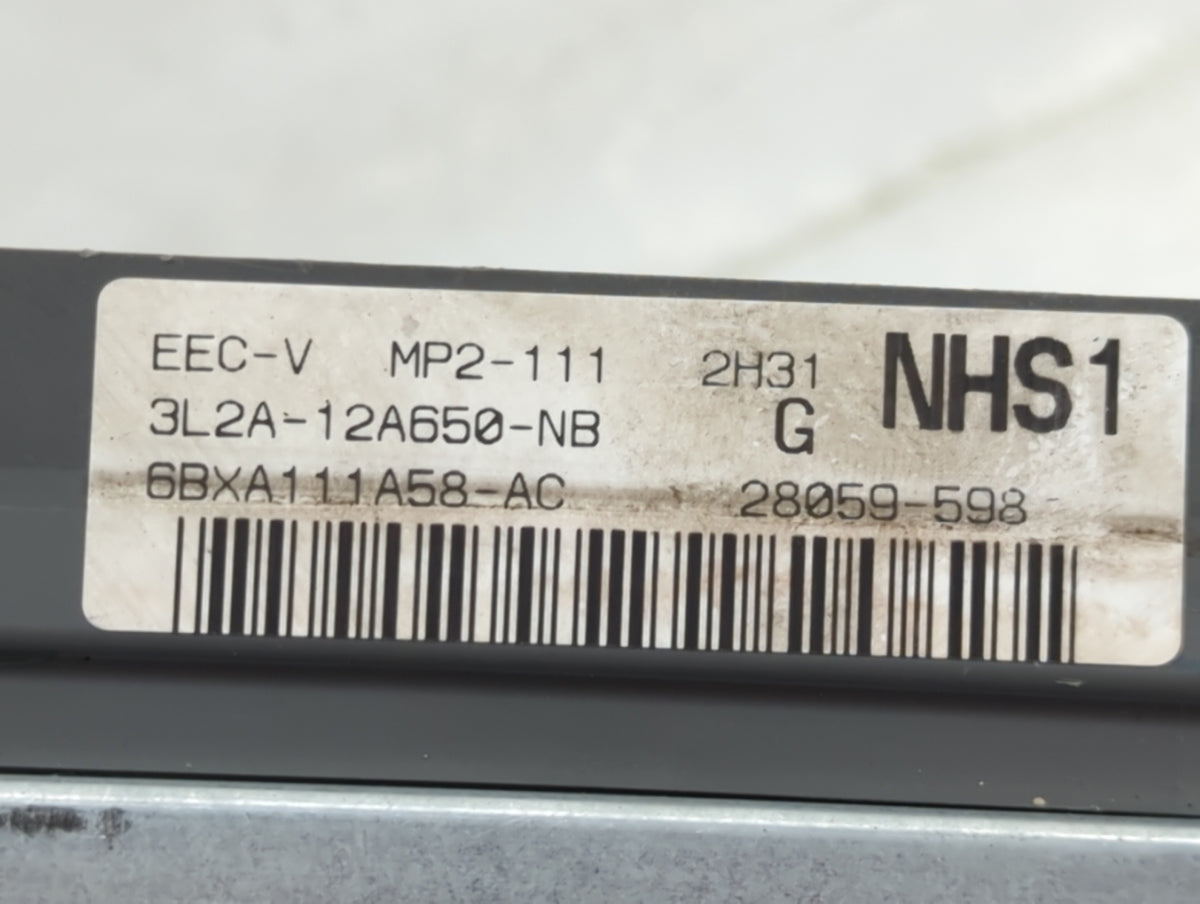 2003 Ford Explorer Sport Trac PCM Engine Control Computer ECU ECM PCU OEM P/N:3L2A-12A650-NB 6BXA111A58-AC Fits OEM Used Aut