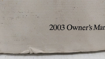 2003 Honda Civic Owners Manual Book Guide OEM Used Auto Parts