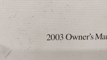 2003 Honda Civic Owners Manual Book Guide OEM Used Auto Parts