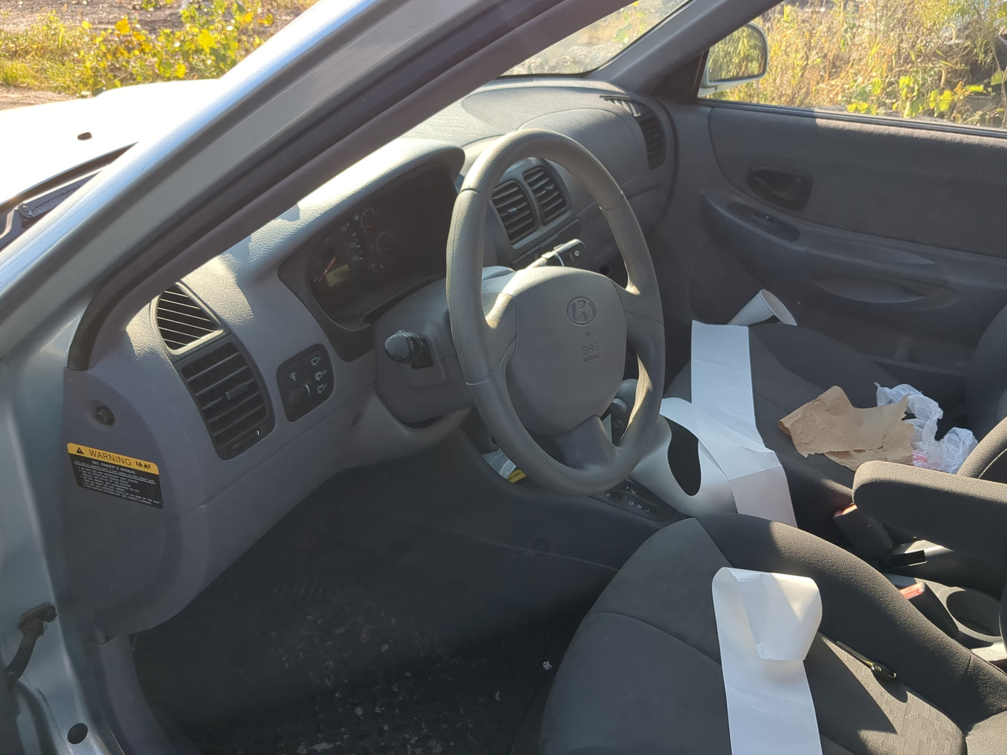 2003-2005 Hyundai Accent Air Bag Driver Left Steering Wheel Mounted - Oemusedautoparts1.com
