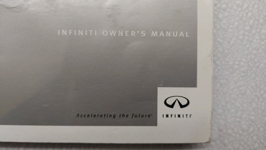 2003 Infiniti I35 Owners Manual Book Guide OEM Used Auto Parts