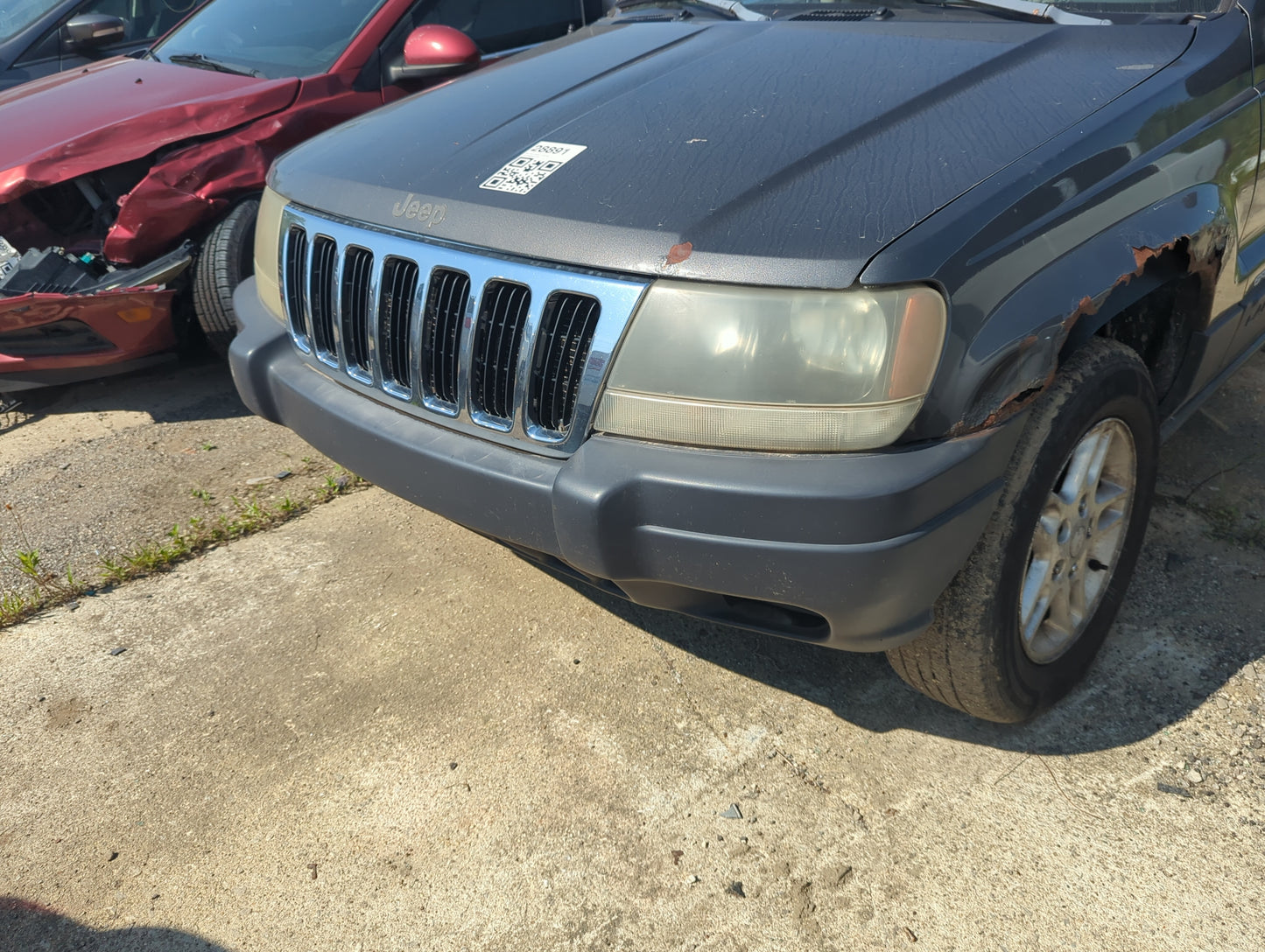 2001-2003 Jeep Grand Cherokee Front Bumper - Oem - Oemusedautoparts1.com
