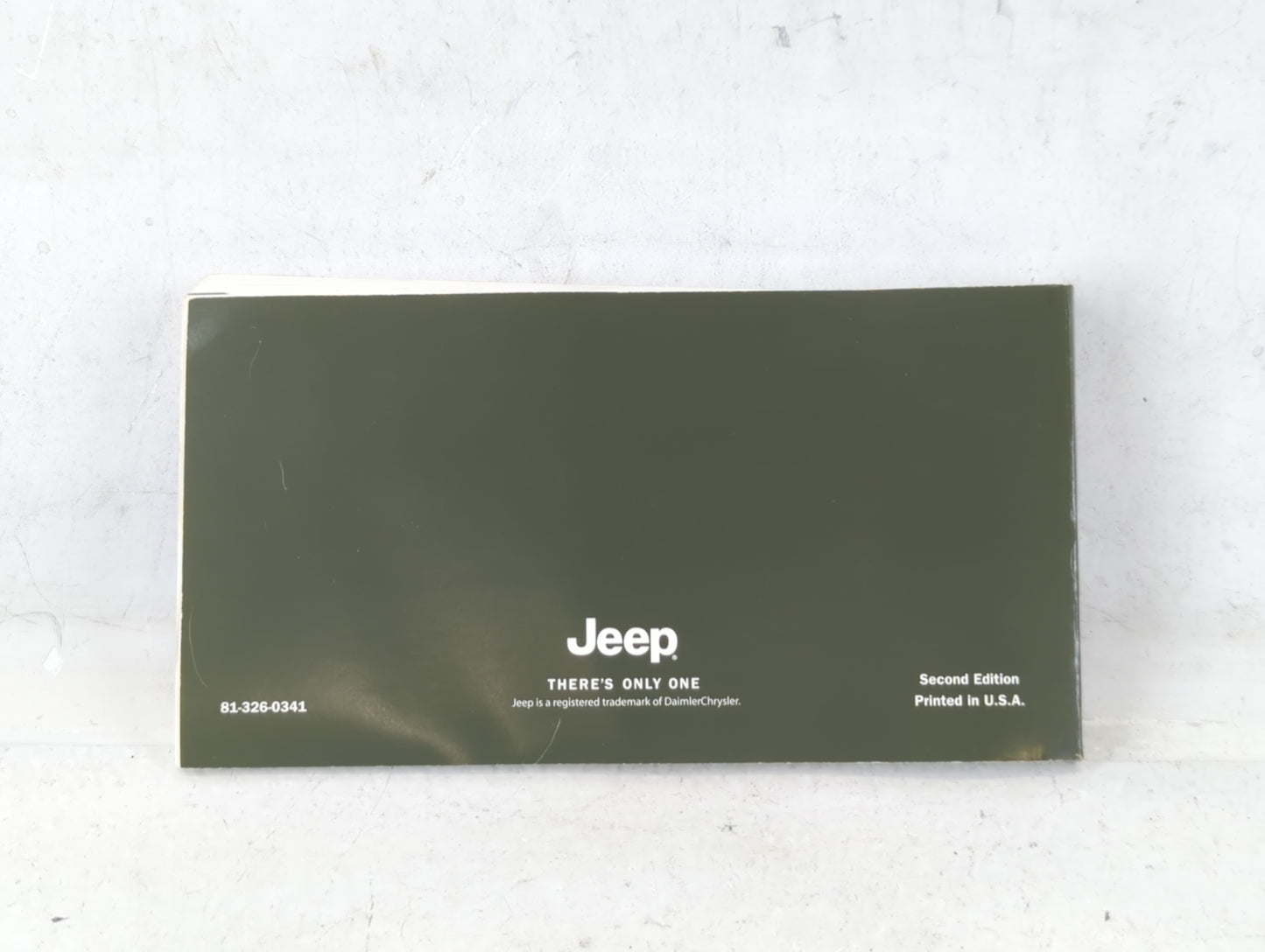 2003 Jeep Liberty Owners Manual Book Guide P/N:81-326-0341 OEM Used Auto Parts - Oemusedautoparts1.com