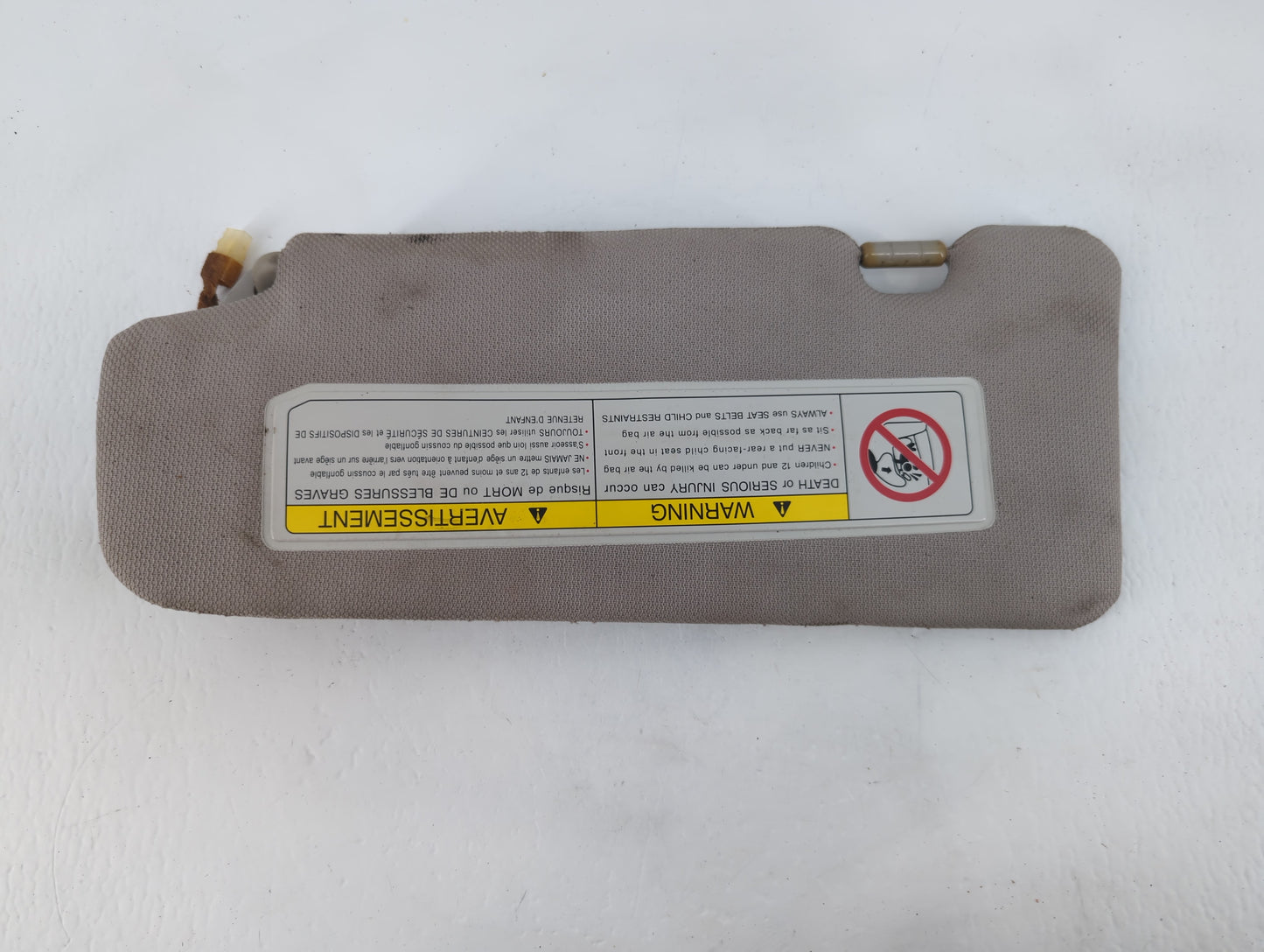2003 Nissan 350z Sun Visor Shade Replacement Passenger Right Mirror Fits OEM Used Auto Parts - Oemusedautoparts1.com