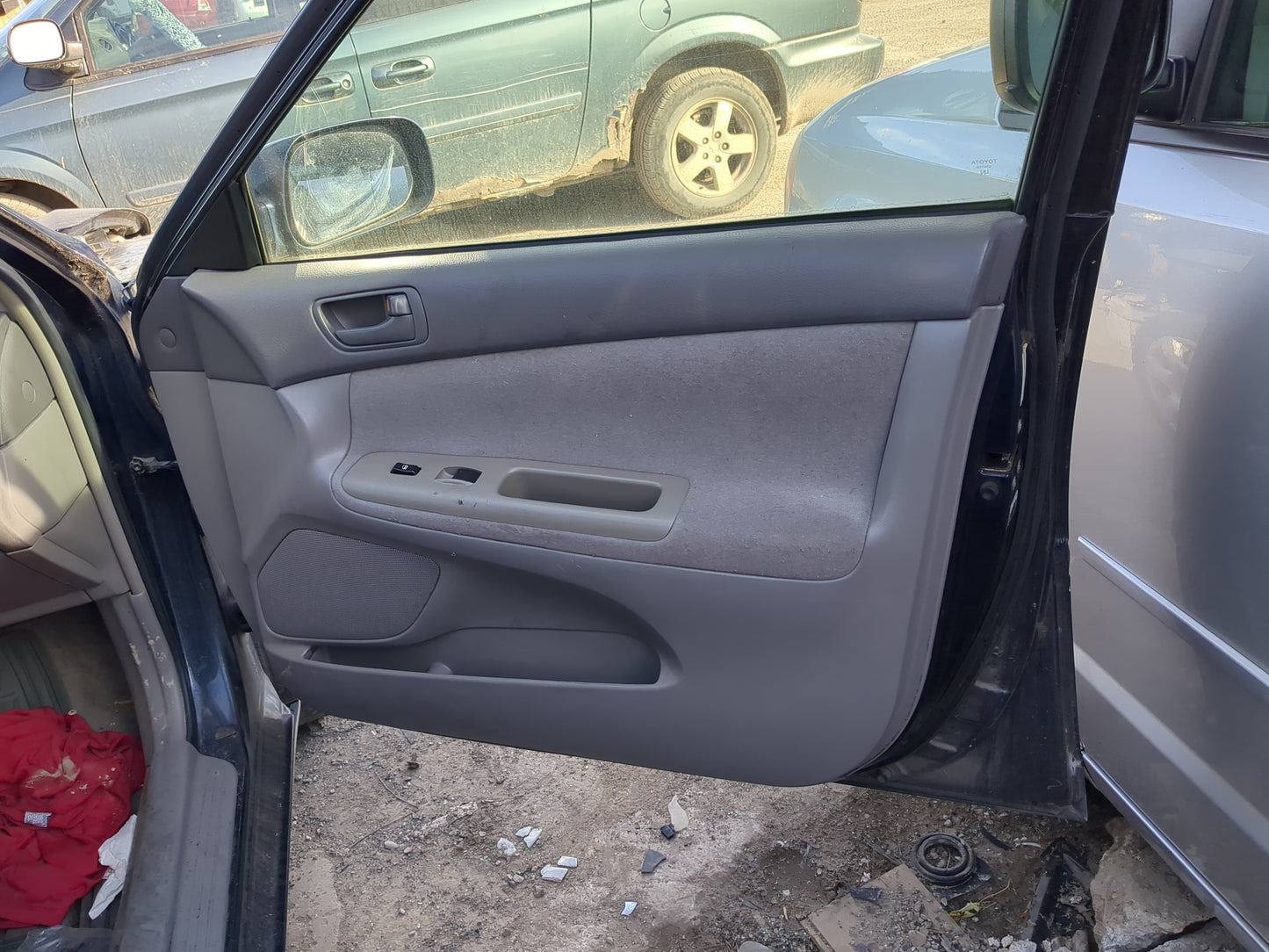 2003 Toyota Camry Front Right Passenger Interior Door Panel Trim - Oemusedautoparts1.com