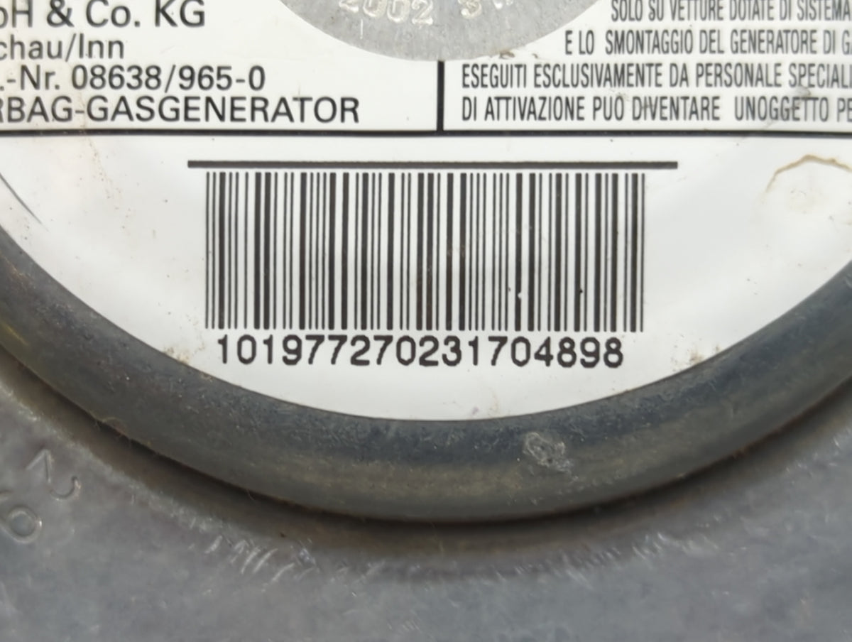 2003 Volkswagen Jetta Air Bag Driver Left Steering Wheel Mounted P/N:08638/965-0 Fits OEM Used Auto Parts - Oemusedautoparts
