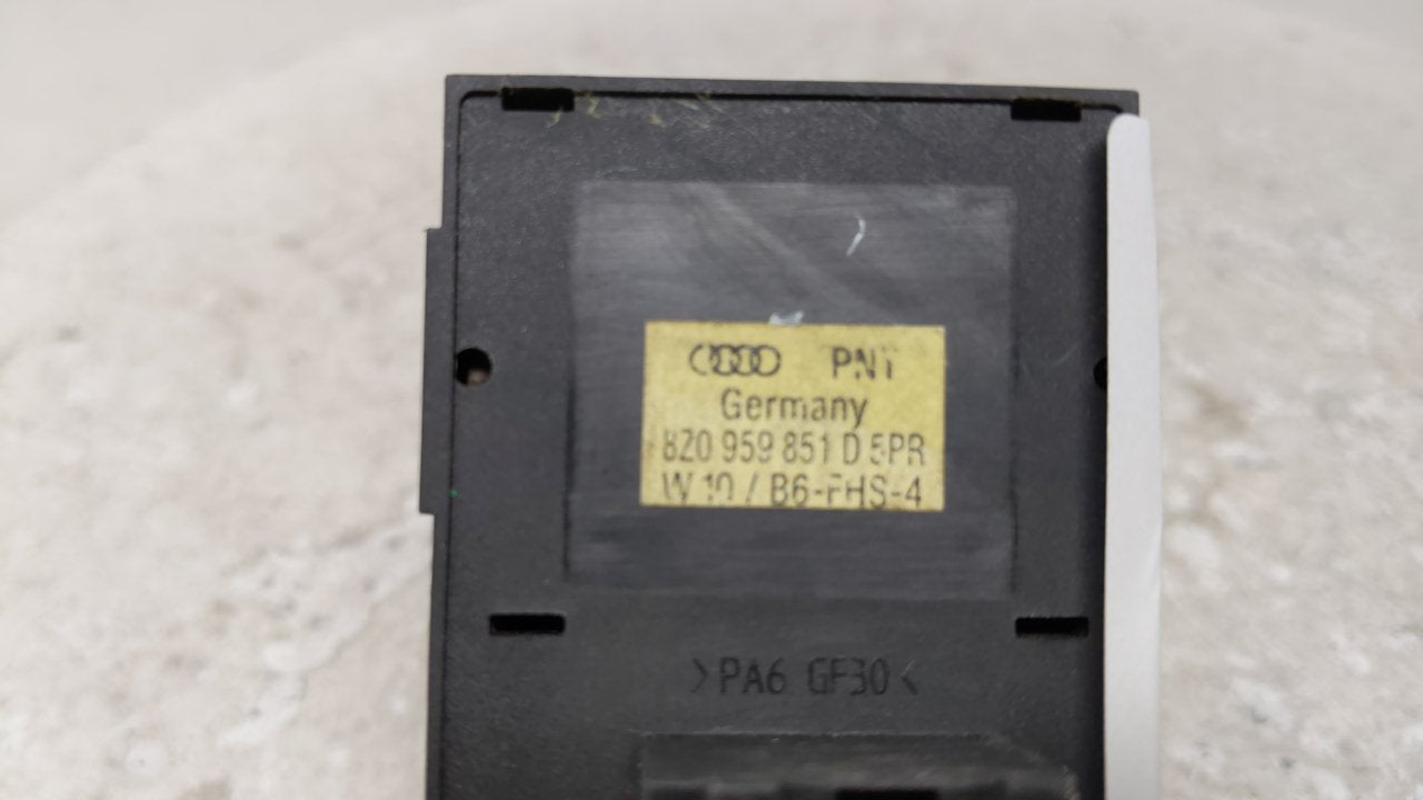 2004 Audi S4 Master Power Window Switch Replacement Driver Side Left P/N:820 959 851 D Fits OEM Used Auto Parts - Oemusedaut
