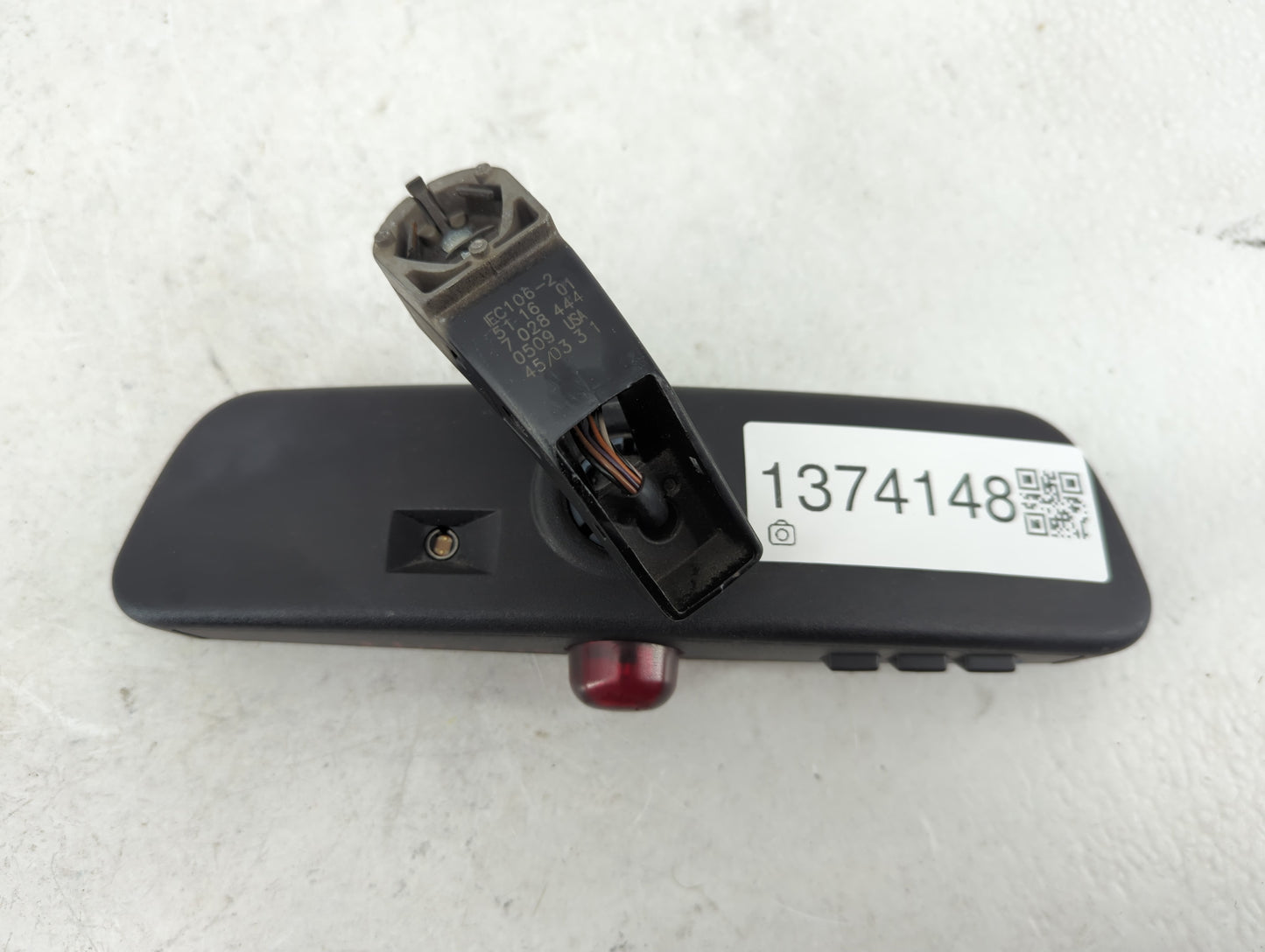 2004 Bmw 530i Interior Rear View Mirror Replacement OEM P/N:51168236774 Fits OEM Used Auto Parts - Oemusedautoparts1.com