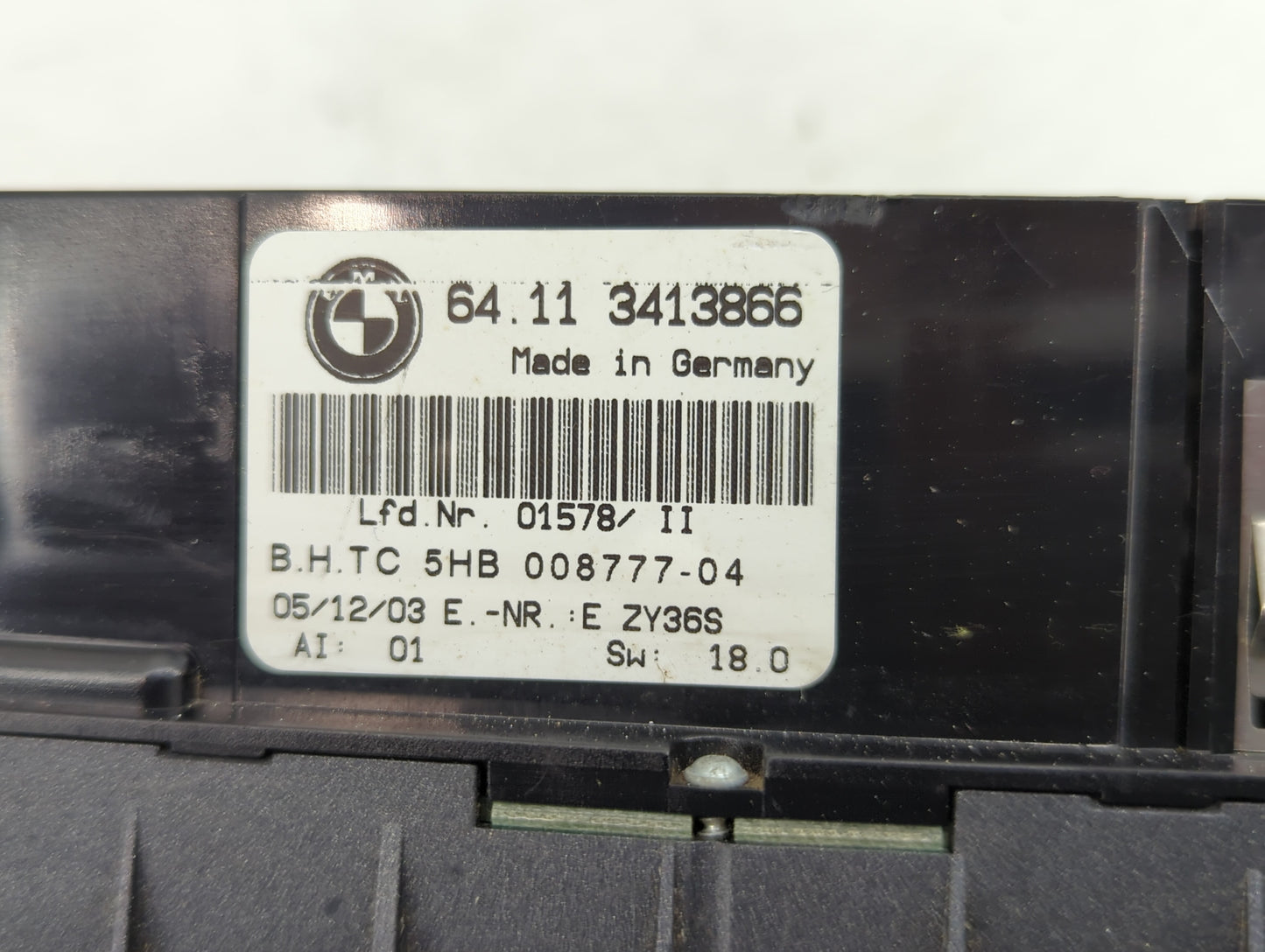 2004-2010 Bmw X3 Climate Control Module Temperature AC/Heater Replacement P/N:3413866 Fits Fits 2004 2005 2006 2007 2008 200
