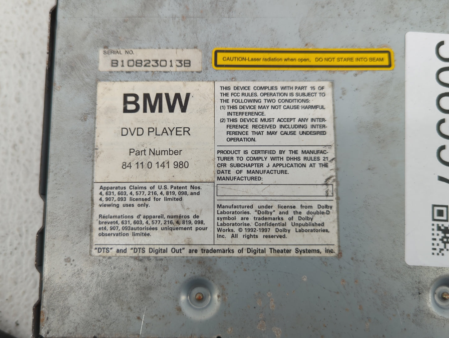 2001-2006 Bmw X5 Am Fm Cd Player Radio Receiver - Oemusedautoparts1.com