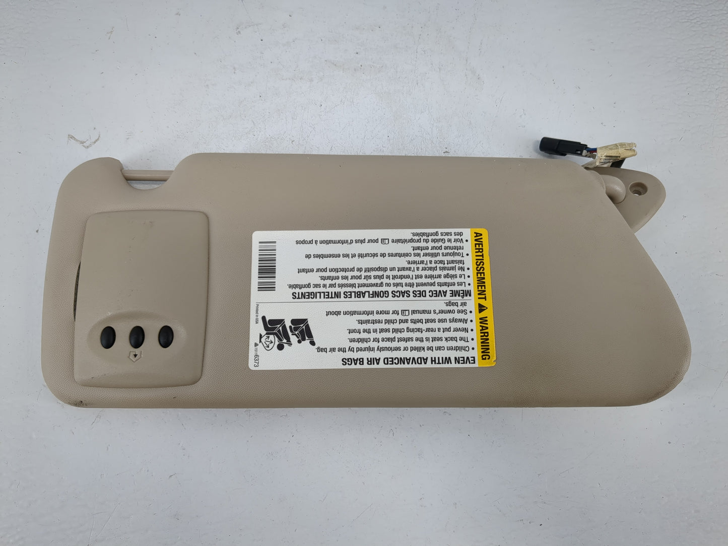 2003-2007 Cadillac Cts Sun Visor Shade Replacement Driver Left Mirror Fits Fits 2003 2004 2005 2006 2007 OEM Used Auto Parts