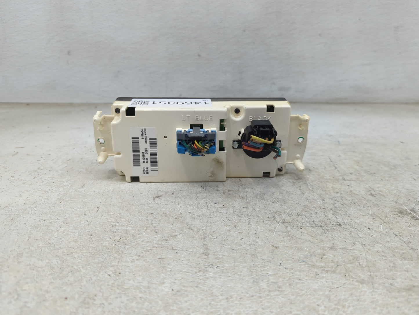 2003-2004 Chevrolet Suburban 1500 Climate Control Module Temperature AC/Heater Replacement P/N:15136889 Fits Fits 2003 2004