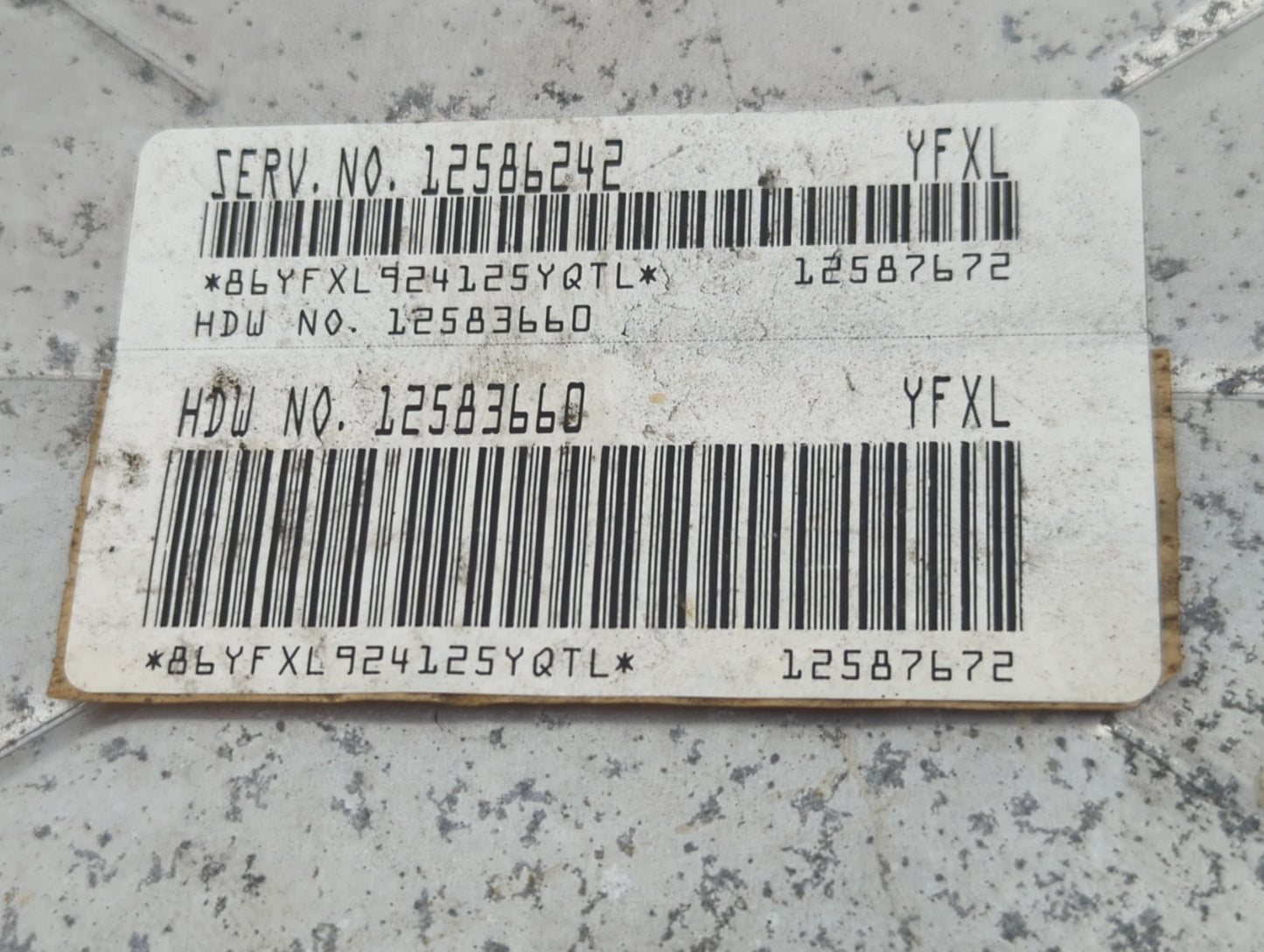 2003-2006 Chevrolet Tahoe PCM Engine Control Computer ECU ECM PCU OEM P/N:12586242 12583660 Fits Fits 2003 2004 2005 2006 20