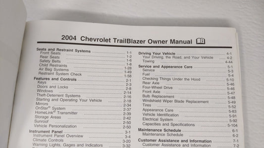 2004 Chevrolet Trailblazer Ext Owners Manual Book Guide OEM Used Auto Parts