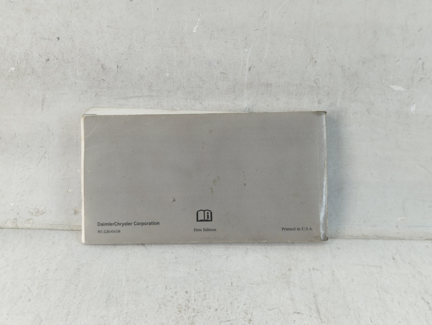 2004 Dodge Caravan Owners Manual Book Guide P/N:81-226-0418 OEM Used Auto Parts - Oemusedautoparts1.com