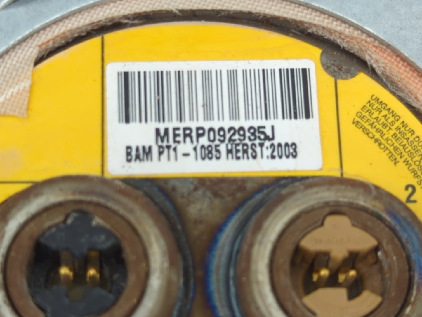 2004-2004 Dodge Ram 1500 Air Bag Driver Left Steering Wheel Mounted 1466146 - Oemusedautoparts1.com