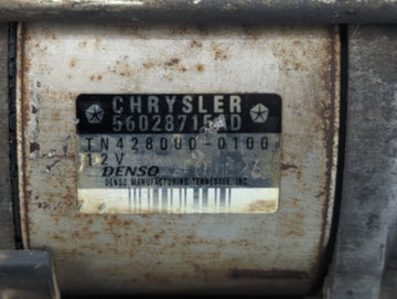 2002-2004 Dodge Ram 1500 Car Starter Motor Solenoid OEM P/N:TN428000-0100 56028715AD Fits Fits 2002 2003 2004 OEM Used Auto Parts