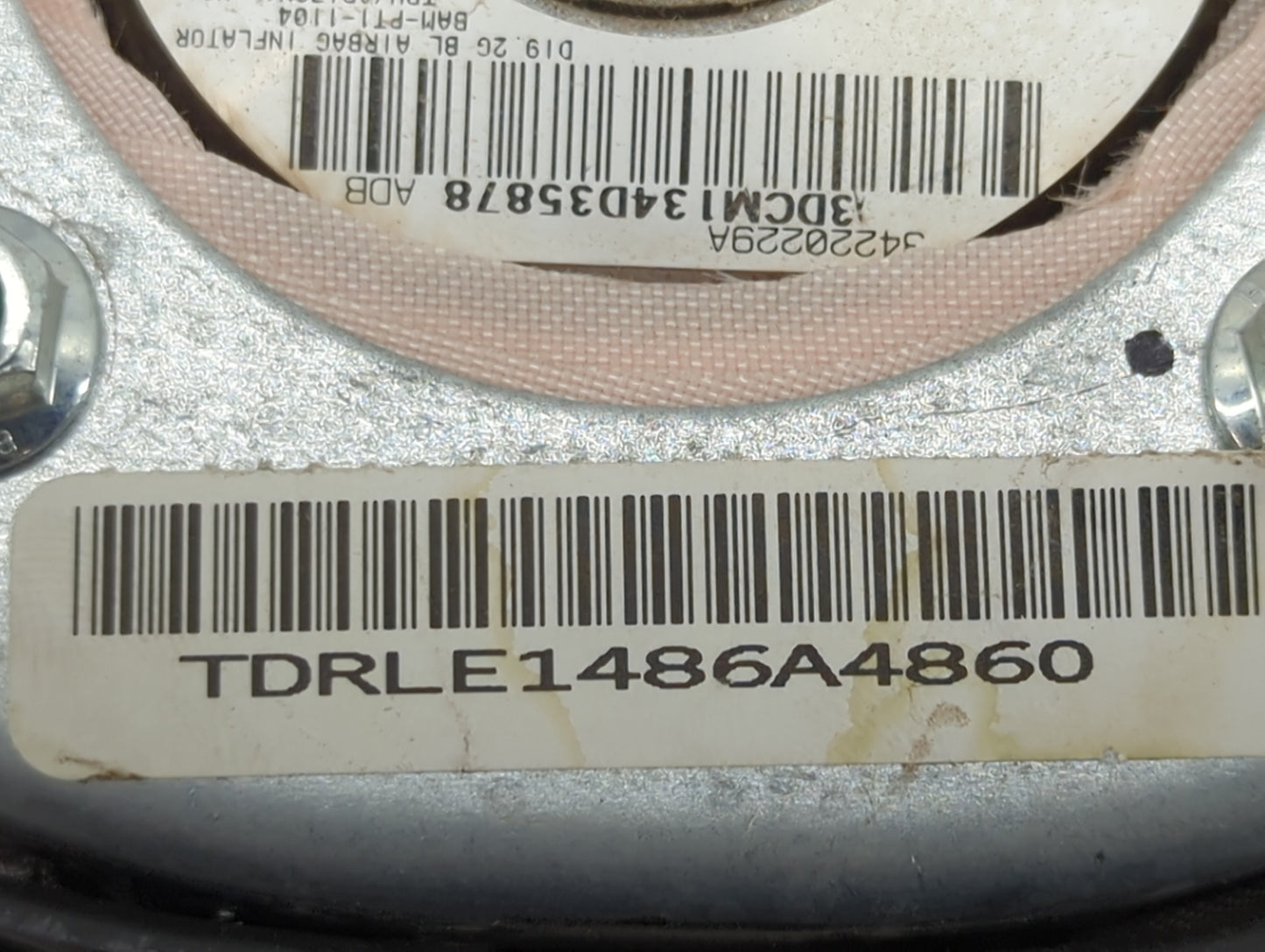 2004 Dodge Ram 1500 Air Bag Driver Left Steering Wheel Mounted P/N:PCBXZP811AA TDRLE1486A4860, 3DCM134D35878 Fits OEM Used A