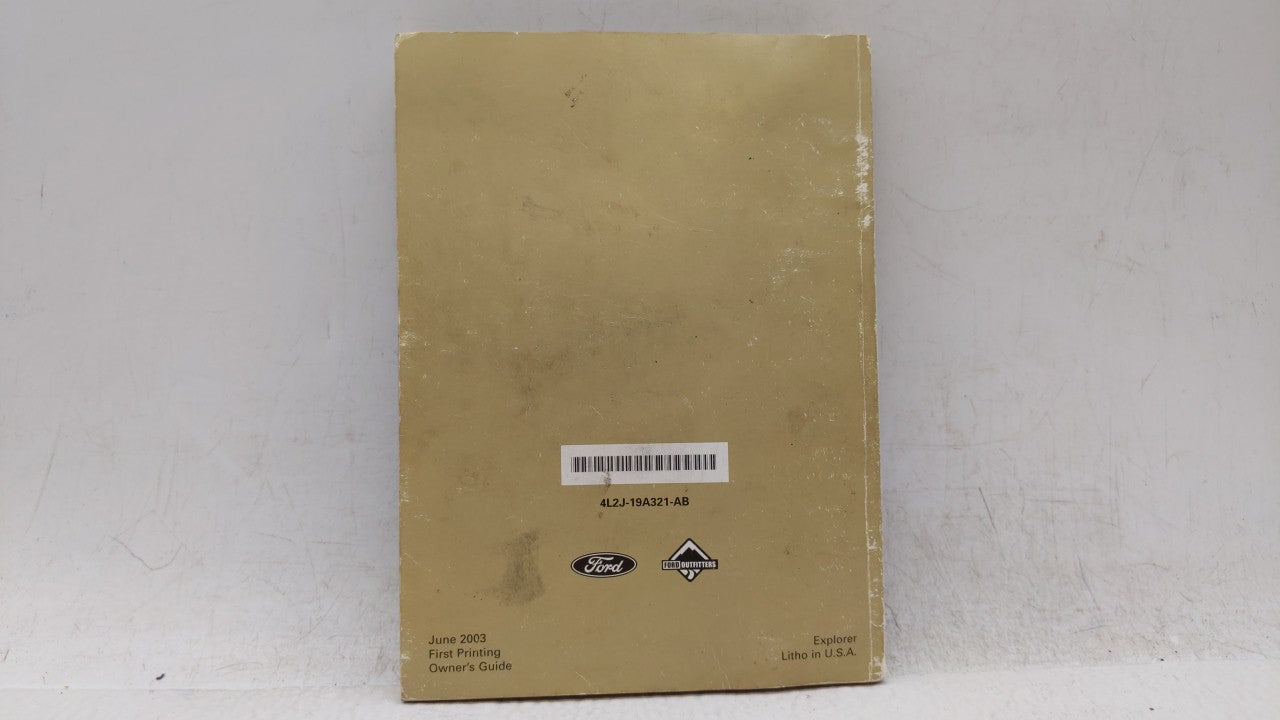 2004 Ford Explorer Owners Manual Book Guide OEM Used Auto Parts - Oemusedautoparts1.com