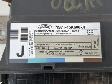 2002-2004 Ford Focus Transmission Control Module Tcu Tcm 1s7t-15k600-jf