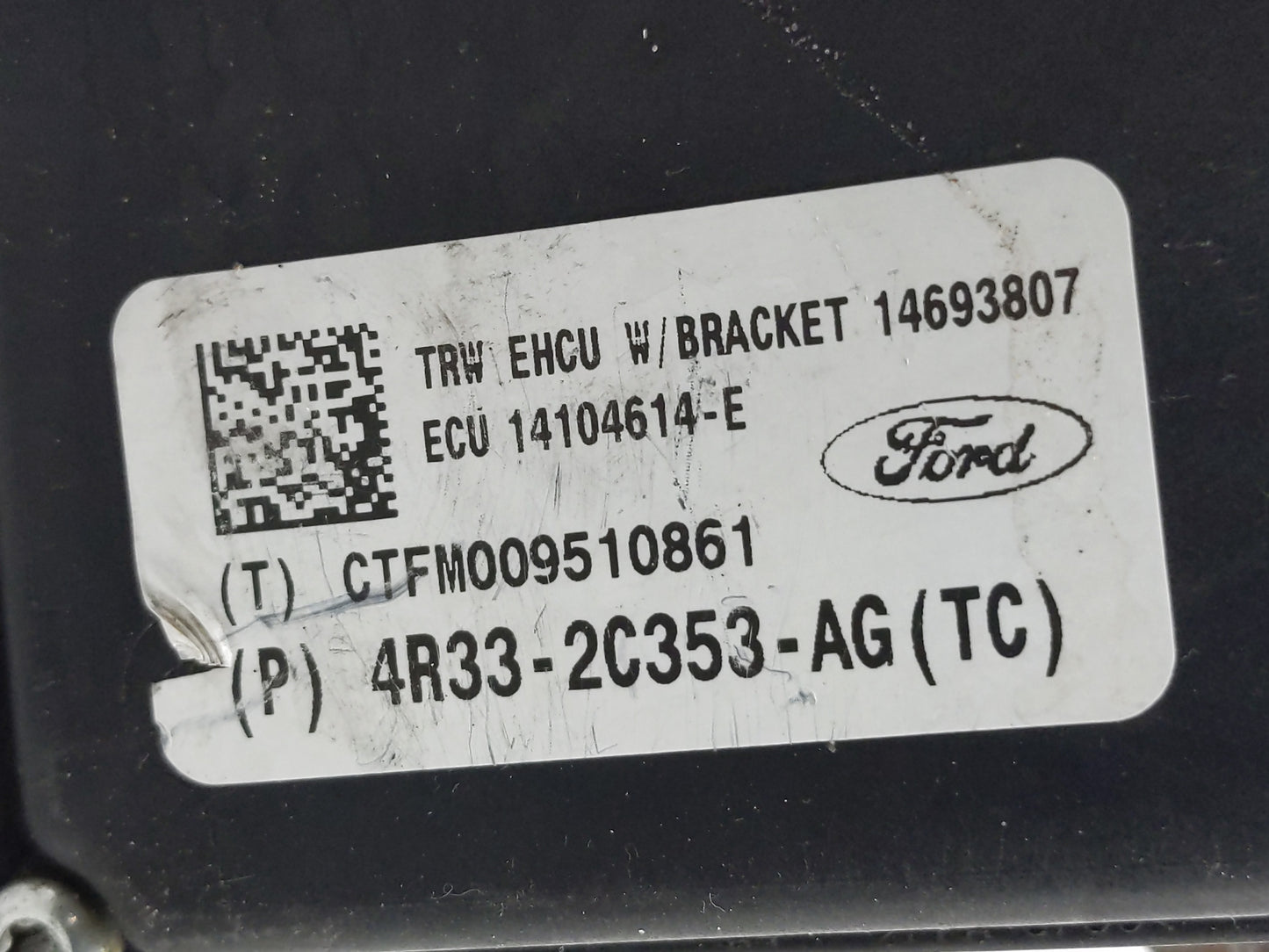 2004 Ford Mustang ABS Pump Control Module Replacement P/N:4R33-2C353-AG Fits OEM Used Auto Parts - Oemusedautoparts1.com