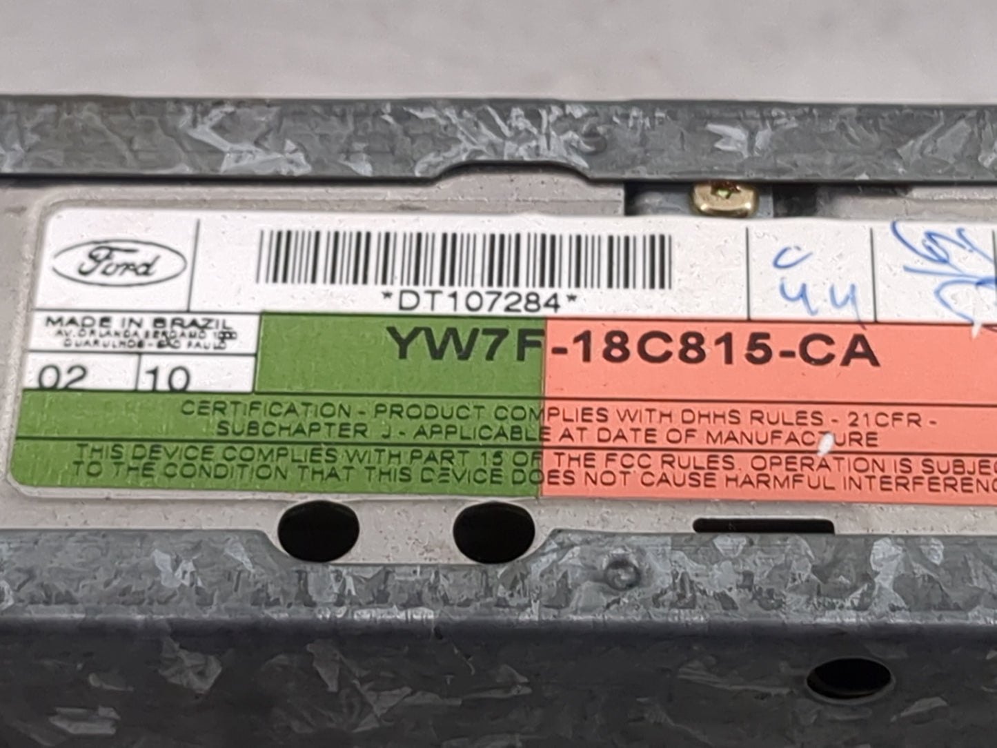 2004 Ford Ranger Radio AM FM Cd Player Receiver Replacement P/N:YW7F-18C815-CA DT107284 Fits OEM Used Auto Parts - Oemusedau