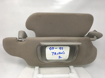2004 Ford Taurus Sun Visor Shade Replacement Passenger Right Mirror Fits OEM Used Auto Parts