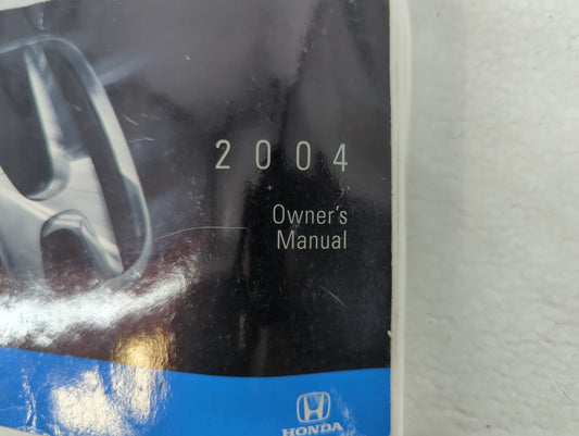 2004 Honda Accord Owners Manual Book Guide P/N:0CX31-SDA-6101 OEM Used Auto Parts