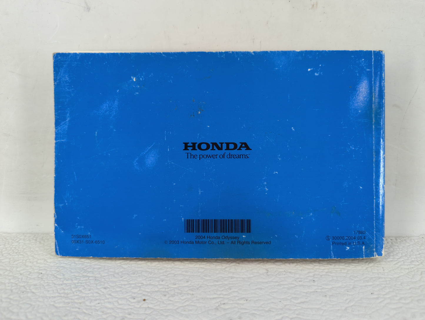 2004 Honda Odyssey Owners Manual Book Guide OEM Used Auto Parts - Oemusedautoparts1.com