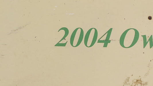 2004 Hyundai Elantra Owners Manual Book Guide OEM Used Auto Parts