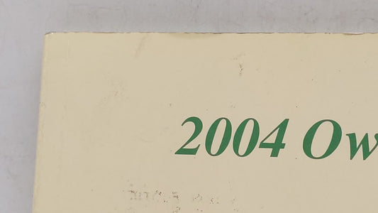 2004 Hyundai Elantra Owners Manual Book Guide OEM Used Auto Parts