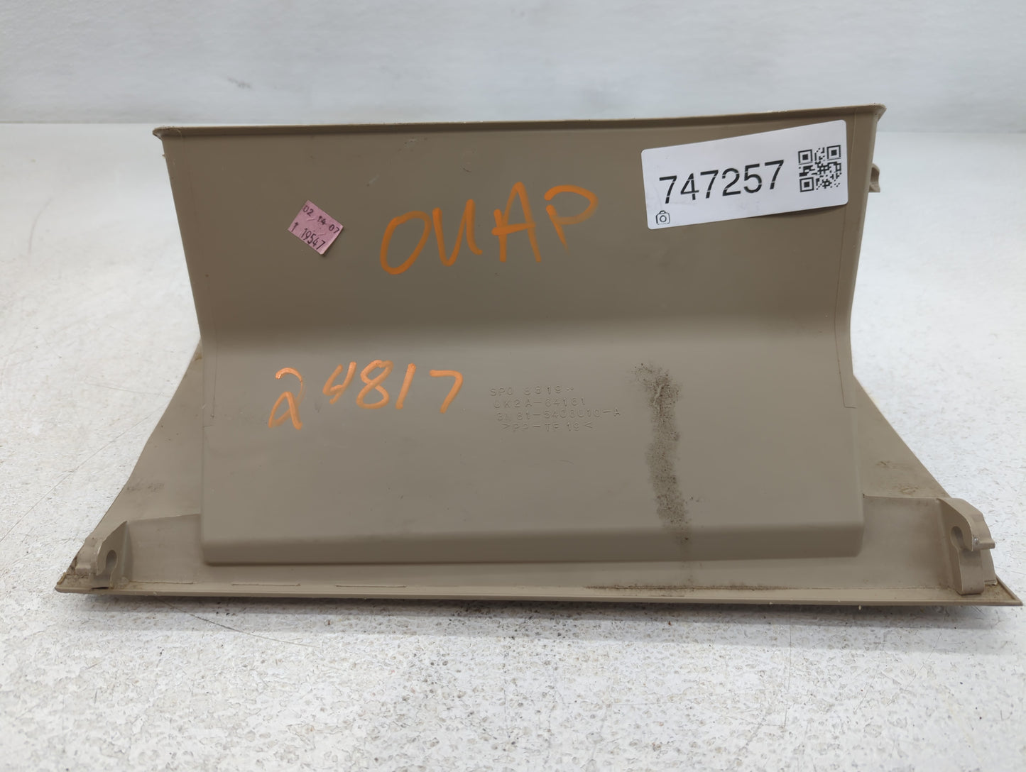 2004 Mazda 6 Passenger Glove Box Door Storage Compartment - Oemusedautoparts1.com