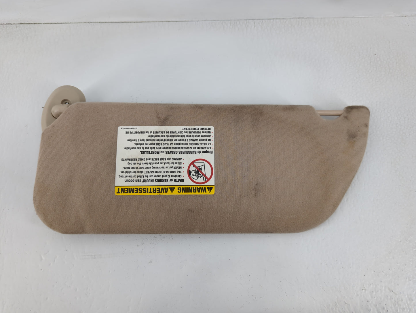 2004 Mercury Monterey Sun Visor Shade Replacement Passenger Right Mirror Fits OEM Used Auto Parts - Oemusedautoparts1.com
