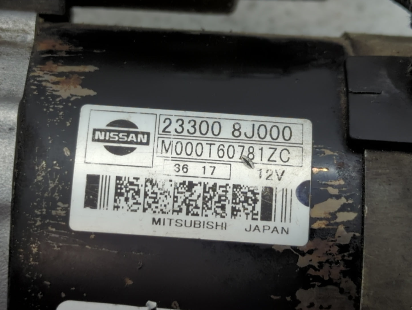 2004 Nissan Altima Car Starter Motor Solenoid OEM P/N:23300 8J000 Fits OEM Used Auto Parts - Oemusedautoparts1.com