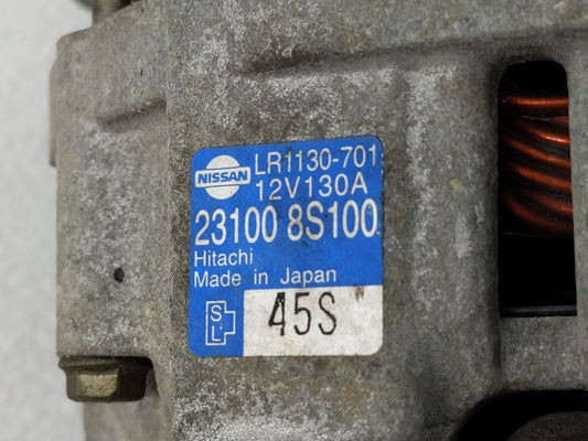 2004-2006 Nissan Titan Alternator Replacement Generator Charging Assembly Engine OEM P/N:23100 8S100 Fits Fits 2004 2005 2006 OEM Used Auto Parts