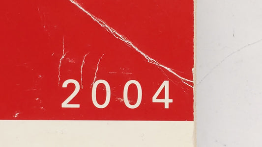 2004 Saturn L300 Owners Manual Book Guide OEM Used Auto Parts