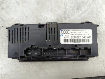 2002-2005 Audi A4 Climate Control Module Temperature AC/Heater Replacement P/N:8E0 820 043 AM Fits Fits 2002 2003 2004 2005 OEM Used Auto Parts