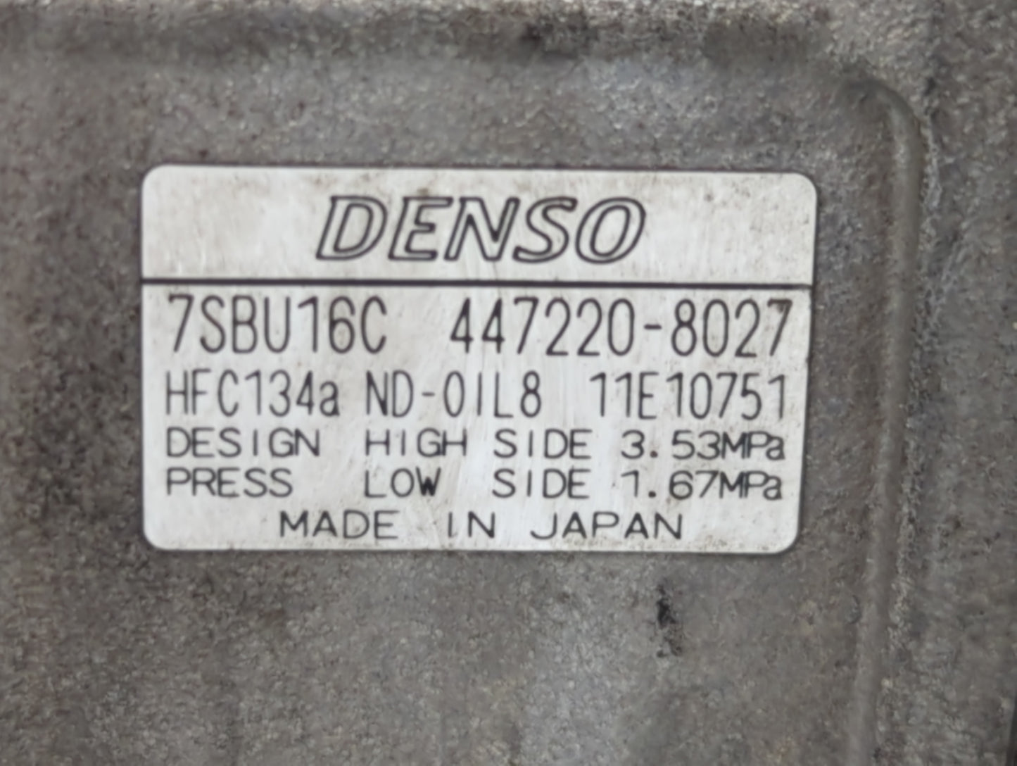 2005 Bmw 330ci Alternator Replacement Generator Charging Assembly Engine OEM P/N:7SBU16C 447220-8027 Fits OEM Used Auto Part