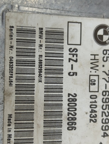 Bmw 525 Safety Restraint Srs Airbag Control Module