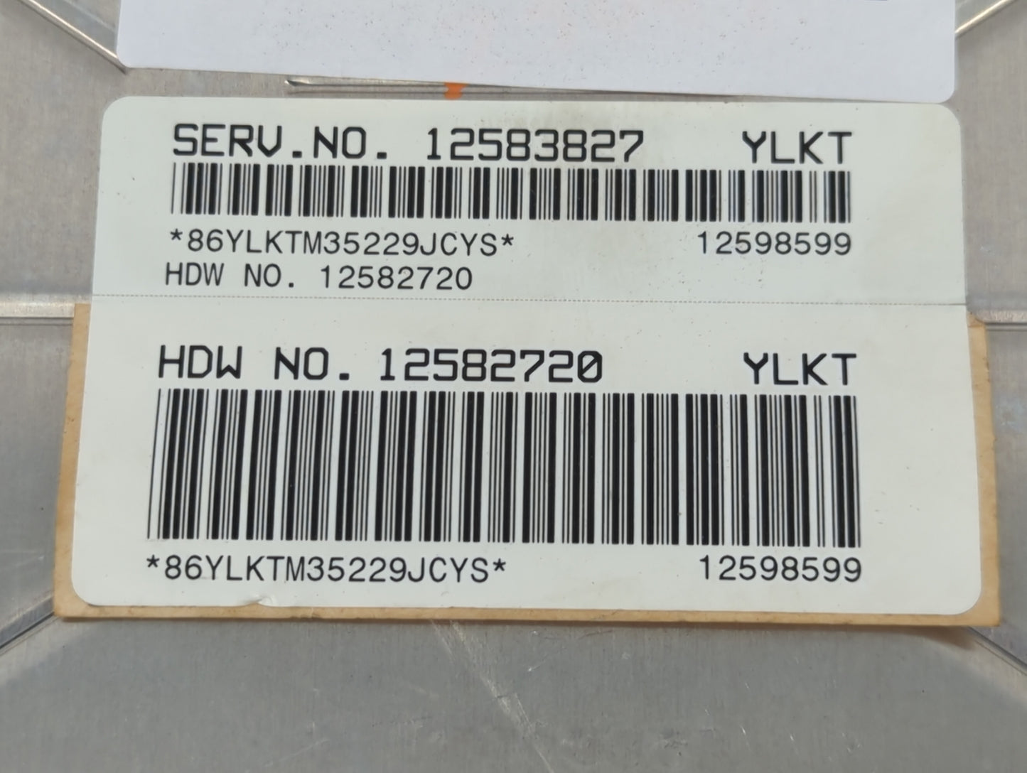 2004-2005 Buick Lesabre PCM Engine Control Computer ECU ECM PCU OEM P/N:12598599 12583827 Fits Fits 2003 2004 2005 OEM Used