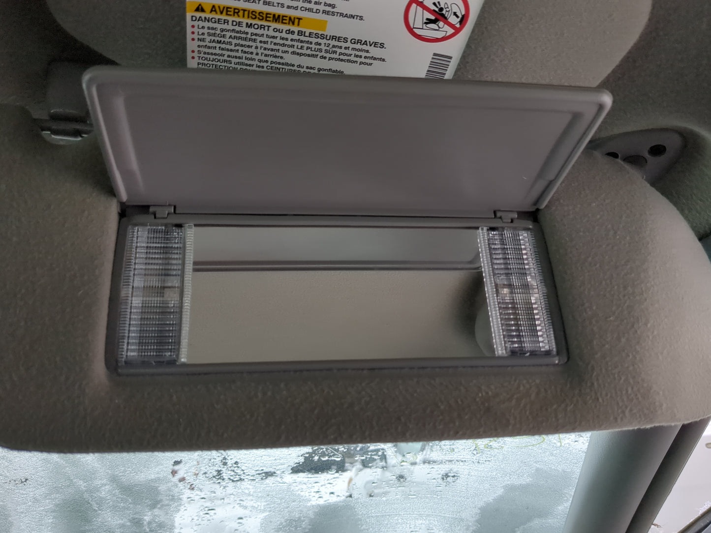 2000-2005 Buick Park Avenue Sun Visor Shade Replacement Passenger Right Mirror Fits Fits 2000 2001 2002 2003 2004 2005 OEM U