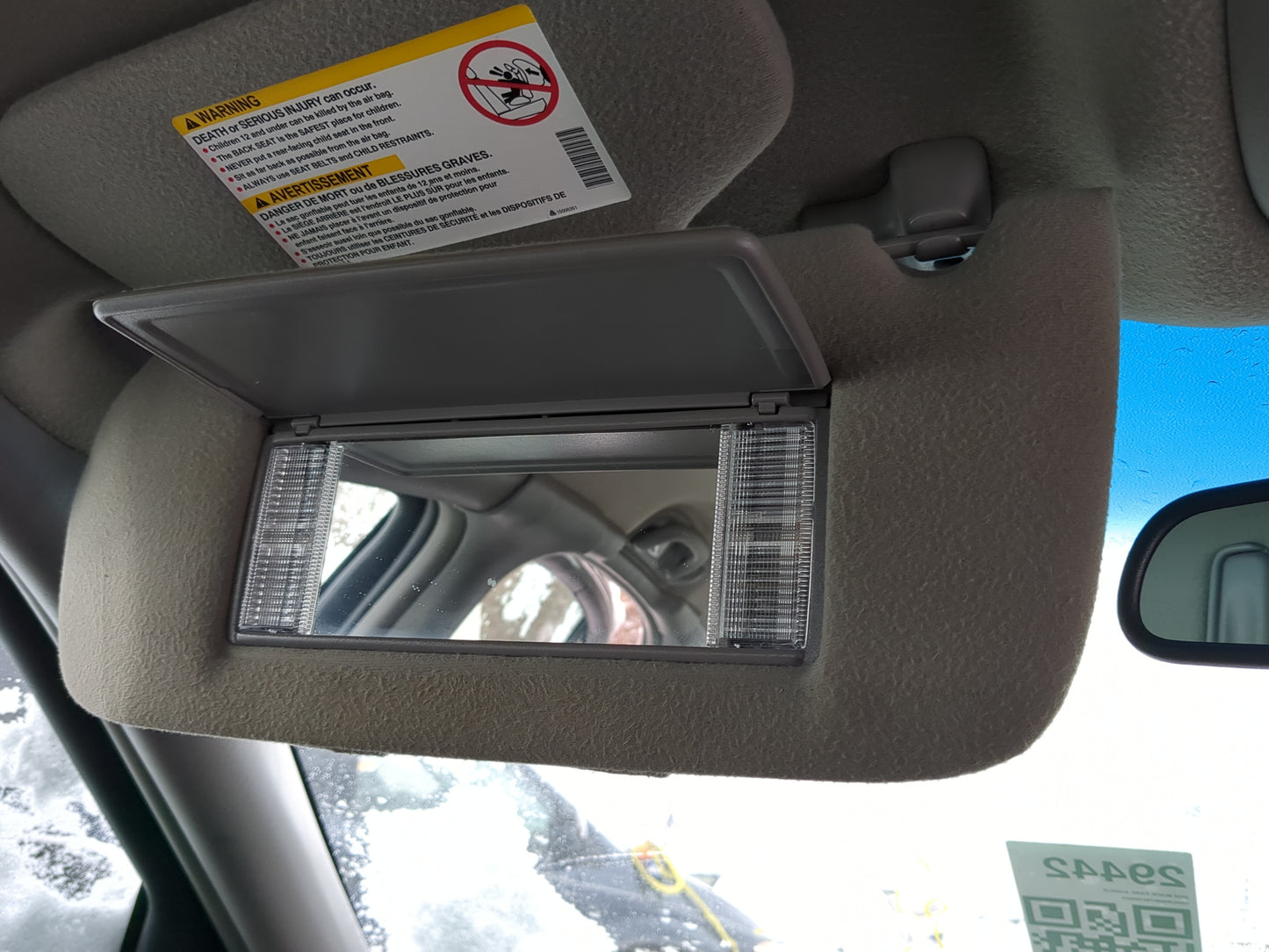 2000-2005 Buick Park Avenue Sun Visor Shade Replacement Driver Left Mirror Fits Fits 2000 2001 2002 2003 2004 2005 OEM Used