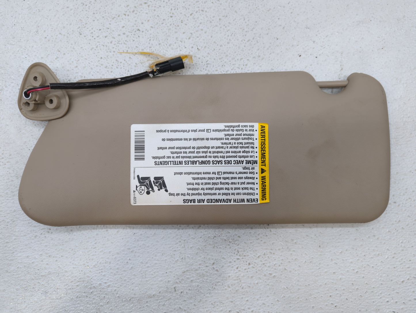 2003-2007 Cadillac Cts Sun Visor Shade Replacement Passenger Right Mirror Fits Fits 2003 2004 2005 2006 2007 OEM Used Auto P