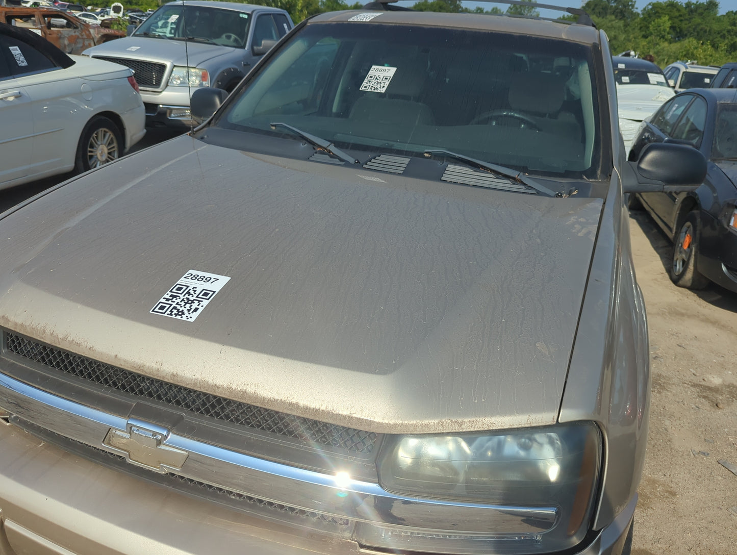 2002-2009 Chevrolet Trailblazer Hood Oem - Oemusedautoparts1.com