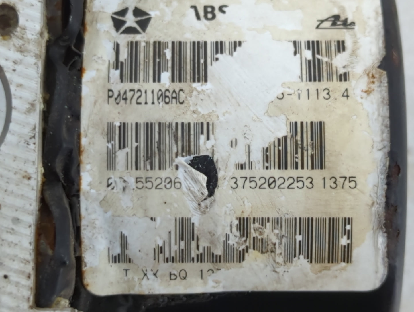 2005-2006 Chrysler Pacifica ABS Pump Control Module Replacement P/N:P04721106AD Fits Fits 2005 2006 OEM Used Auto Parts - Oe