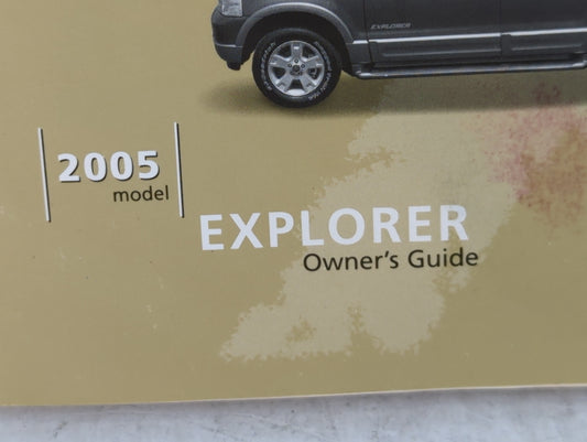 2005 Ford Explorer Owners Manual Book Guide P/N:5L2J-19A321-AA OEM Used Auto Parts