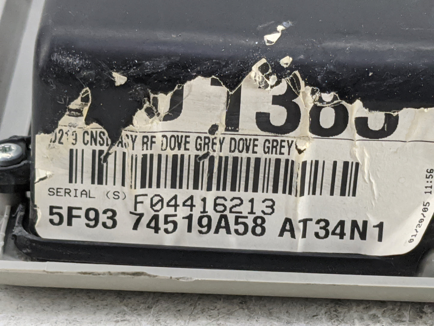 2005-2007 Ford Freestyle Overhead Roof Console Gray - Oemusedautoparts1.com