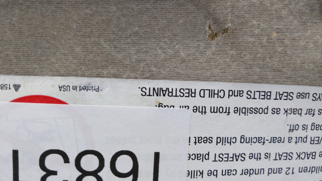 2005-2010 Ford Mustang Sun Visor Shade Replacement Passenger Right Mirror Fits Fits 2005 2006 2007 2008 2009 2010 OEM Used A