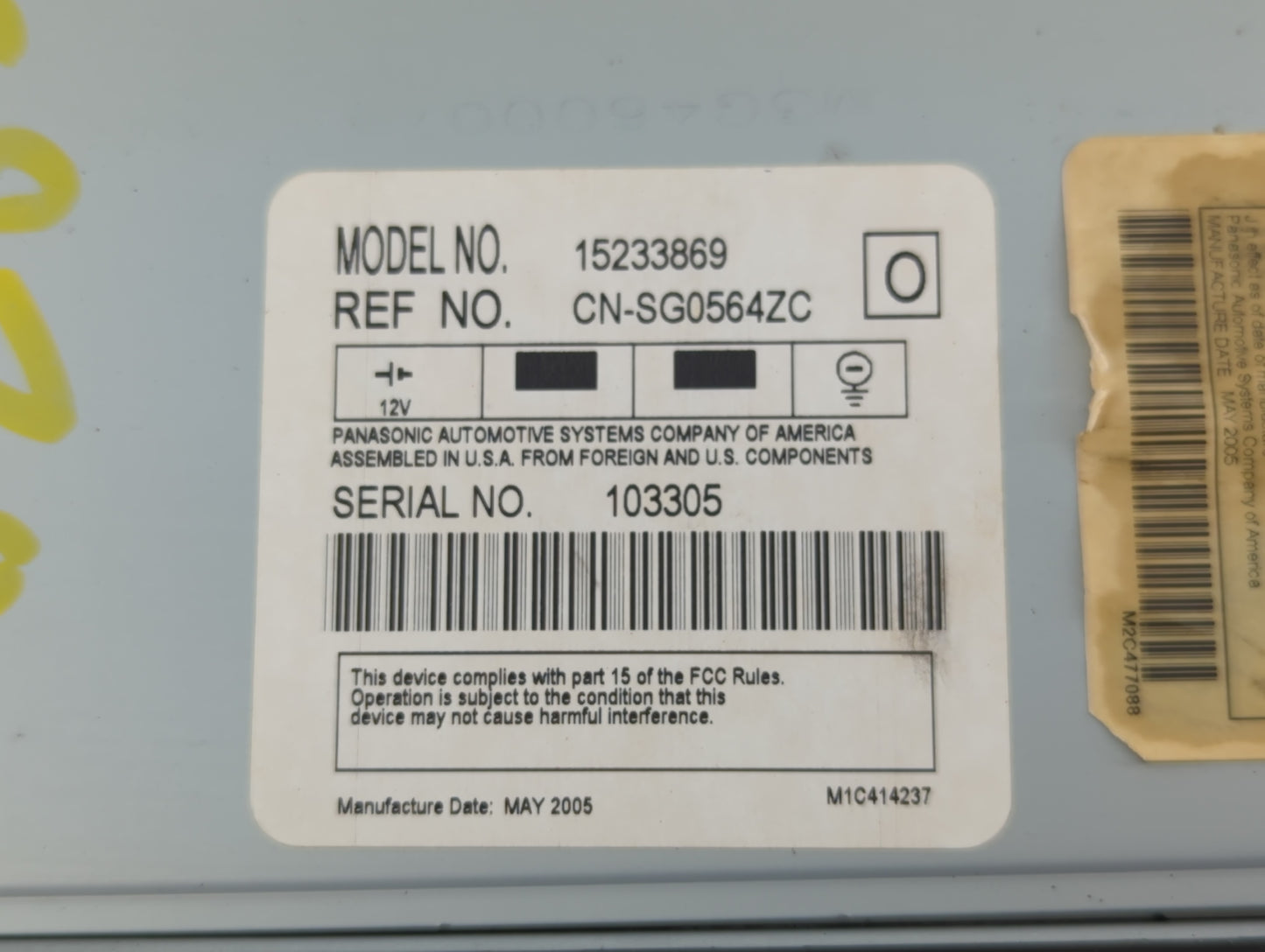 2005 Gmc Envoy ROOF MOUNTED SCREEN - Oemusedautoparts1.com